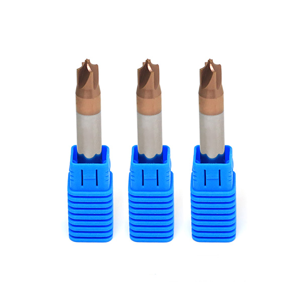 Fresa de carburo de tungsteno de 4 flautas para redondear esquinas