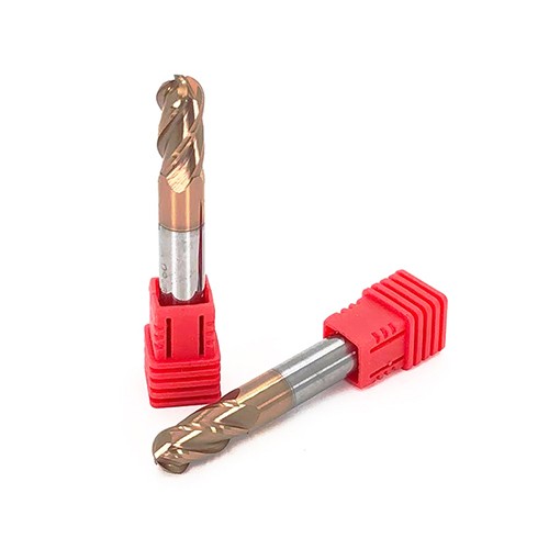 Carbide 4 flute ball nose end mill